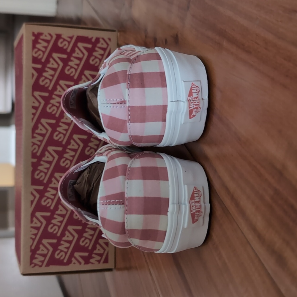 Vans Classic Slip on Rosette / True White Men's Size 7 1/2 Women's 9 Nwt - Picture 9 of 9